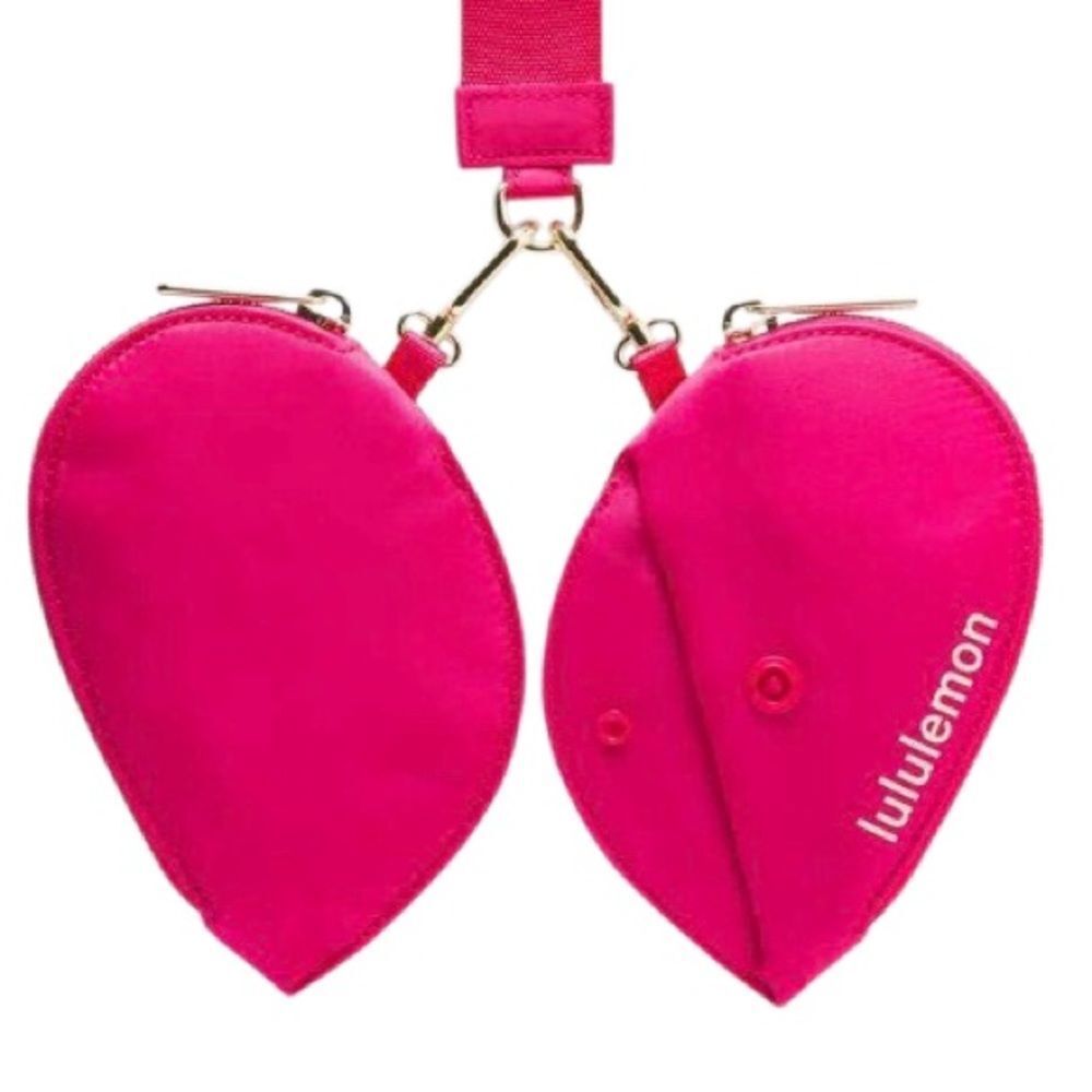 Lululemon Dual Pouch Wristlet Heart Passionate / Passionate / Gold - Picture 4 of 9